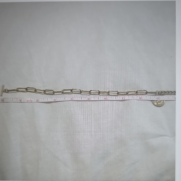 NEW Adornia Water Resistant Mixed Gold Chain Necklace with Coin Pendant - Picture 3 of 11